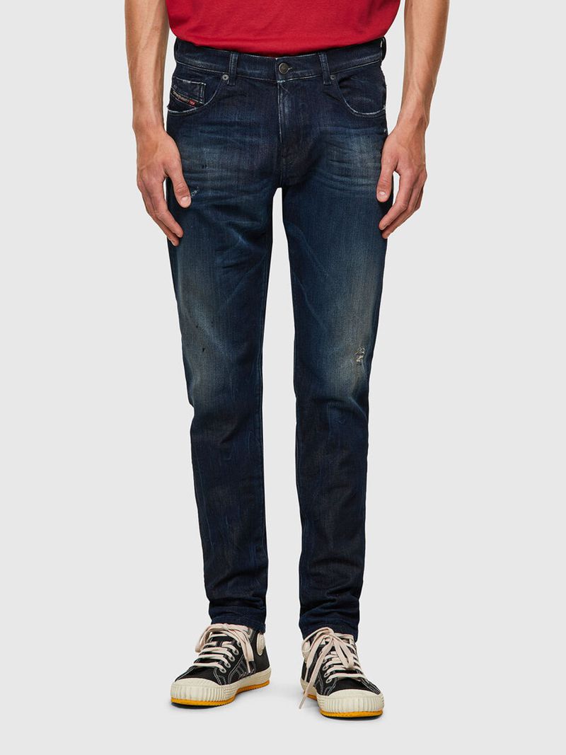 Joggjeans Diesel D-Strukt Slim 09b50 Homem - Azuis Escuro SYXLM-7465